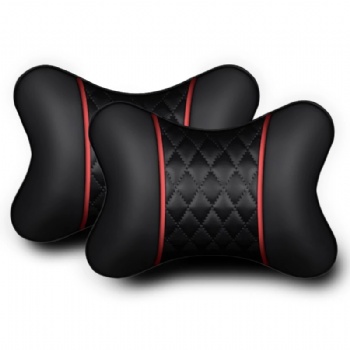 Leather Car Pillow For Driving Seat Neck