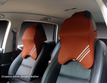 Luxury Leather Car Head Cushion Pillow