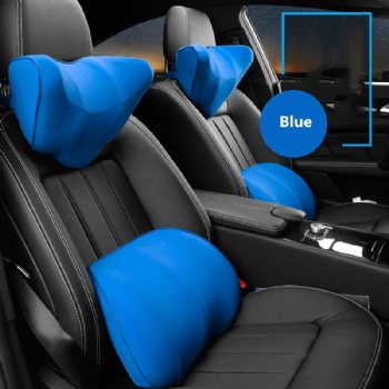 Cotton Car Headrest Pillow Lumbar Support Cover