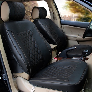 Fiver Seat Car Seat Cover Set Leather