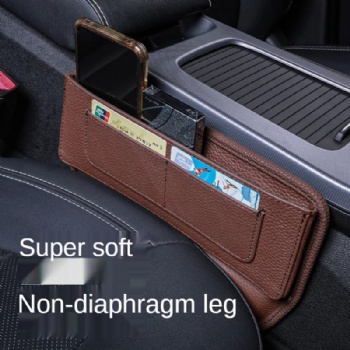 Genuine Leather Car Seat Gap Crevice Box