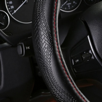 Toy Layer Cowhide Car Steering Wheel Cover