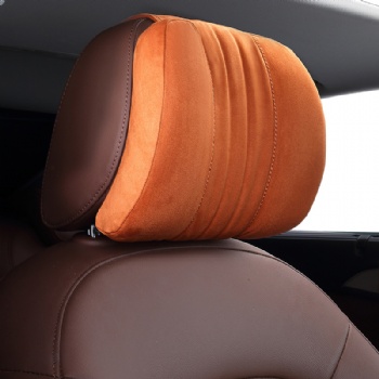 Suede Car Headrest Pillow Neck Cushion